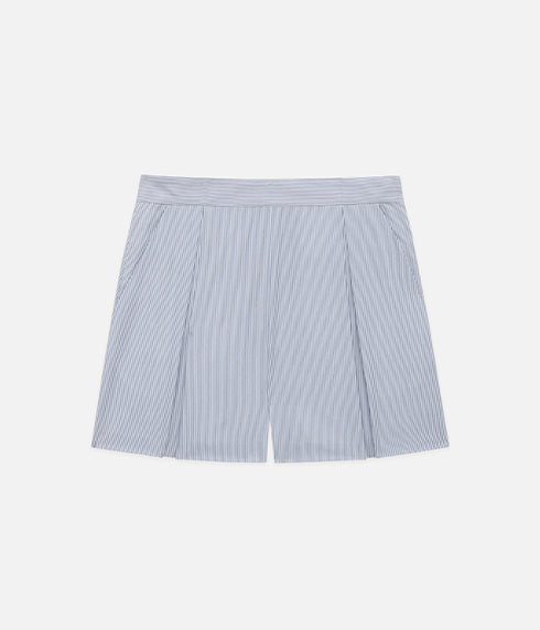 The Ivy Short - Navy Pinstripe